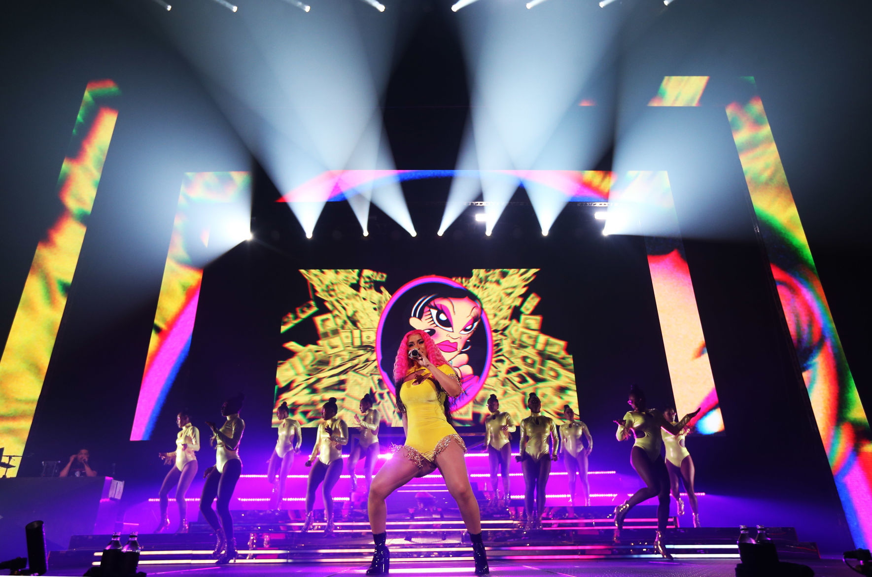 Cardi B performs at John Paul Jones